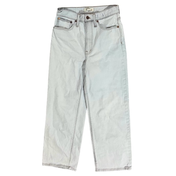 Madewell The Perfect Vintage Wide-Leg Crop Jean in Edmunds Wash Sz 26 - Picture 2 of 7
